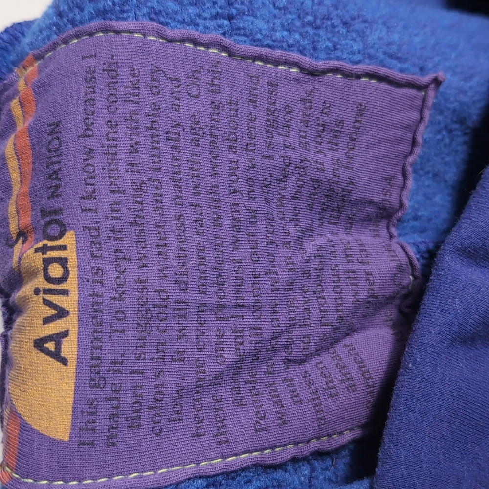Aviator Nation Glider Purple/Pink Colorblock Sweatpants, - Picture 4 of 7
